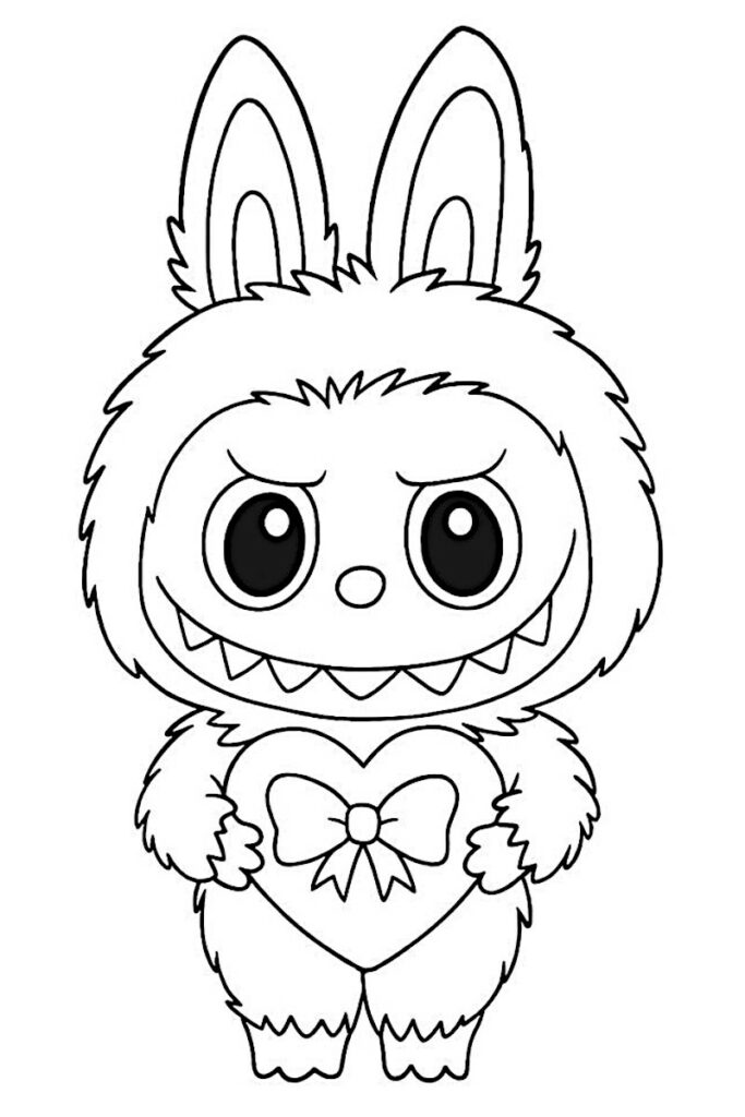 Labubu para colorear 30 Dibujos y 1 Libro para imprimir