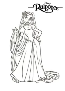 dibujo de rapunzel