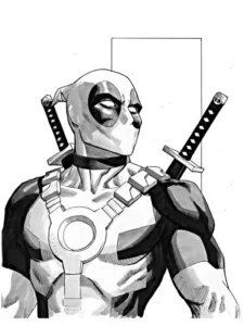 dibujo deadpool