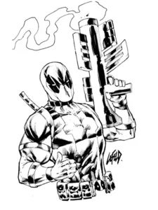 dibujo deadpool