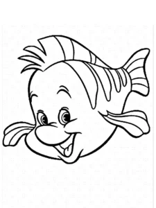 dibujo flounder