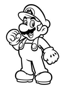 dibujo mario bros para colorear