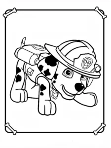 dibujo marshall patrulla canina