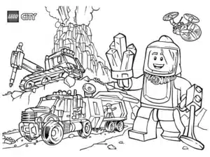 dibujo para colorear de lego