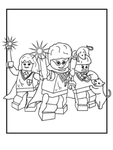 dibujo para colorear de lego
