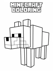 dibujo para colorear de minecraft