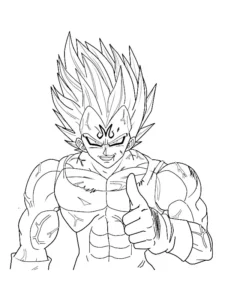 dibujo vegeta