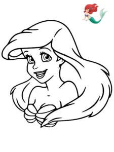 dibujos ariel para colorear