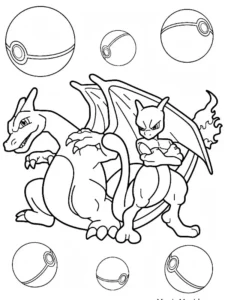 dibujos de charizard para colorear