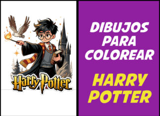 Harry Potter Dibujo : 30 imágenes y 1 libro para imprimir (PDF) dibujos de harry potter
