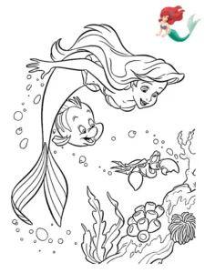 dibujos de la sirenita