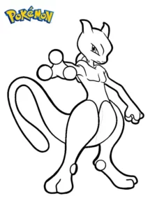 dibujos de mewtwo
