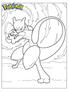 dibujos de mewtwo