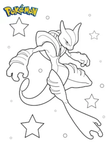 dibujos de mewtwo