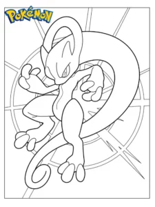 dibujos de mewtwo