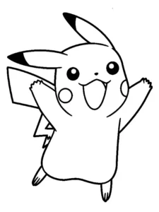 dibujos de pikachu para colorear