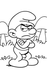 dibujos de un pitufo