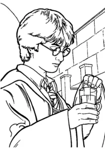 dibujos harry potter para colorear