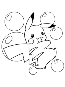 dibujos para calcar de pikachu