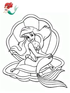 dibujos para colorear de ariel