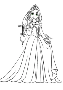 dibujos para colorear de rapunzel