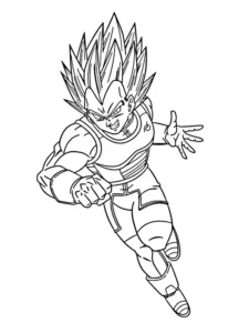 dibujos para colorear de vegeta