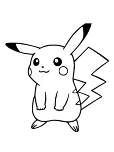 dibujos para colorear pikachu