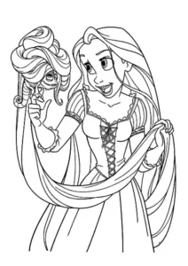 dibujos para colorear rapunzel