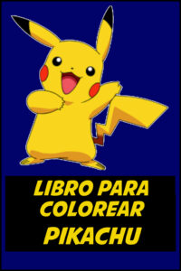 dibujos pikachu para colorear