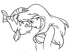 la sirenita dibujos para colorear