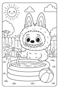labubu dibujo para colorear