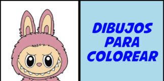 Labubu para colorear : 30 Dibujos y 1 Libro para imprimir labubu dibujos