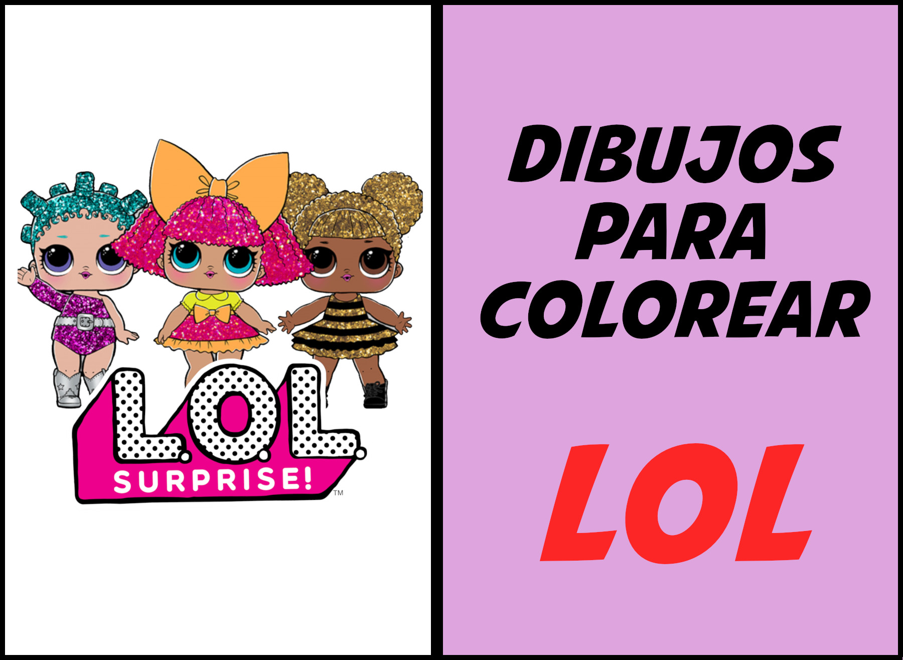 lol surprise para colorear