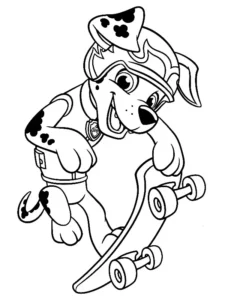 marshall para colorear