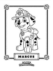 marshall para colorear