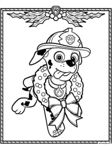 marshall patrulla canina para colorear