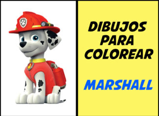 Marshall Patrulla Canina para colorear : Dibujos para imprimir (PDF) marshall patrulla canina para colorear
