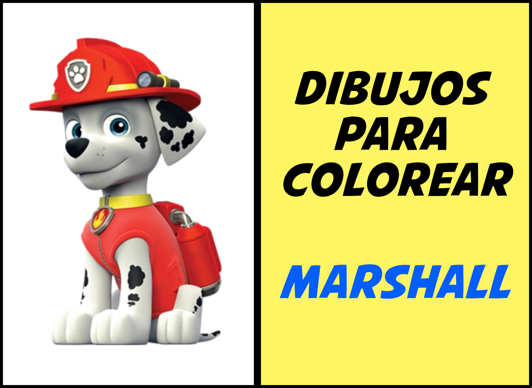 marshall patrulla canina para colorear