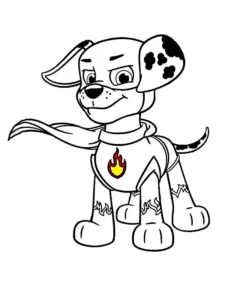 marshall paw patrol para colorear