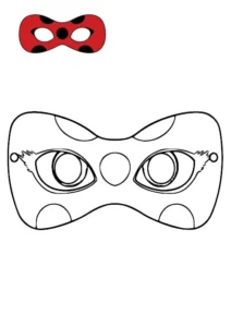 mascara ladybug para colorear