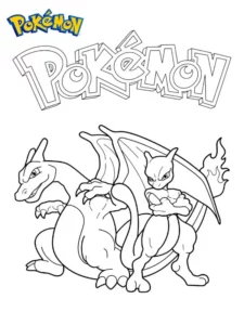 mewtwo para colorear