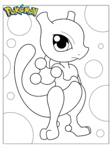 mewtwo para colorear