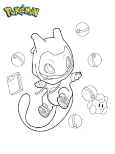 mewtwo para colorear