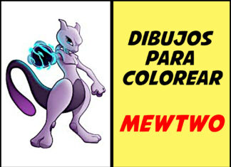 Mewtwo para Colorear : Dibujos para imprimir (PDF) mewtwo para colorear