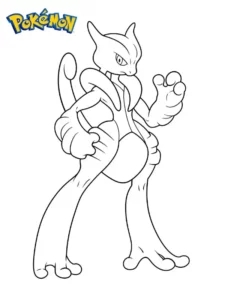 mewtwo para colorear
