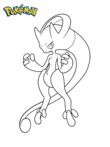 mewtwo para colorear