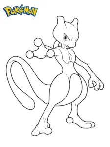 mewtwo para colorear