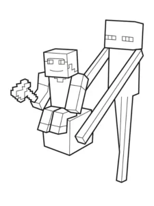 minecraft dibujo para colorear