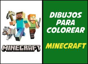 dibujos videojuegos : minecraft para pintar