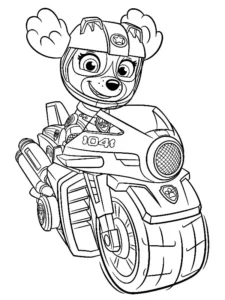 patrulla canina skye dibujo